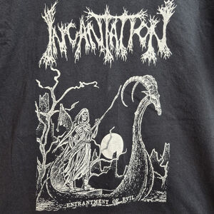 Incantation Entrantment Of Evil Official T-Shirt Death Metal Size Large